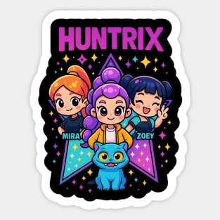 Kpop Demon Hunters Fanart, Hot Girl Cartoon Music Movie fan Youth Sticker